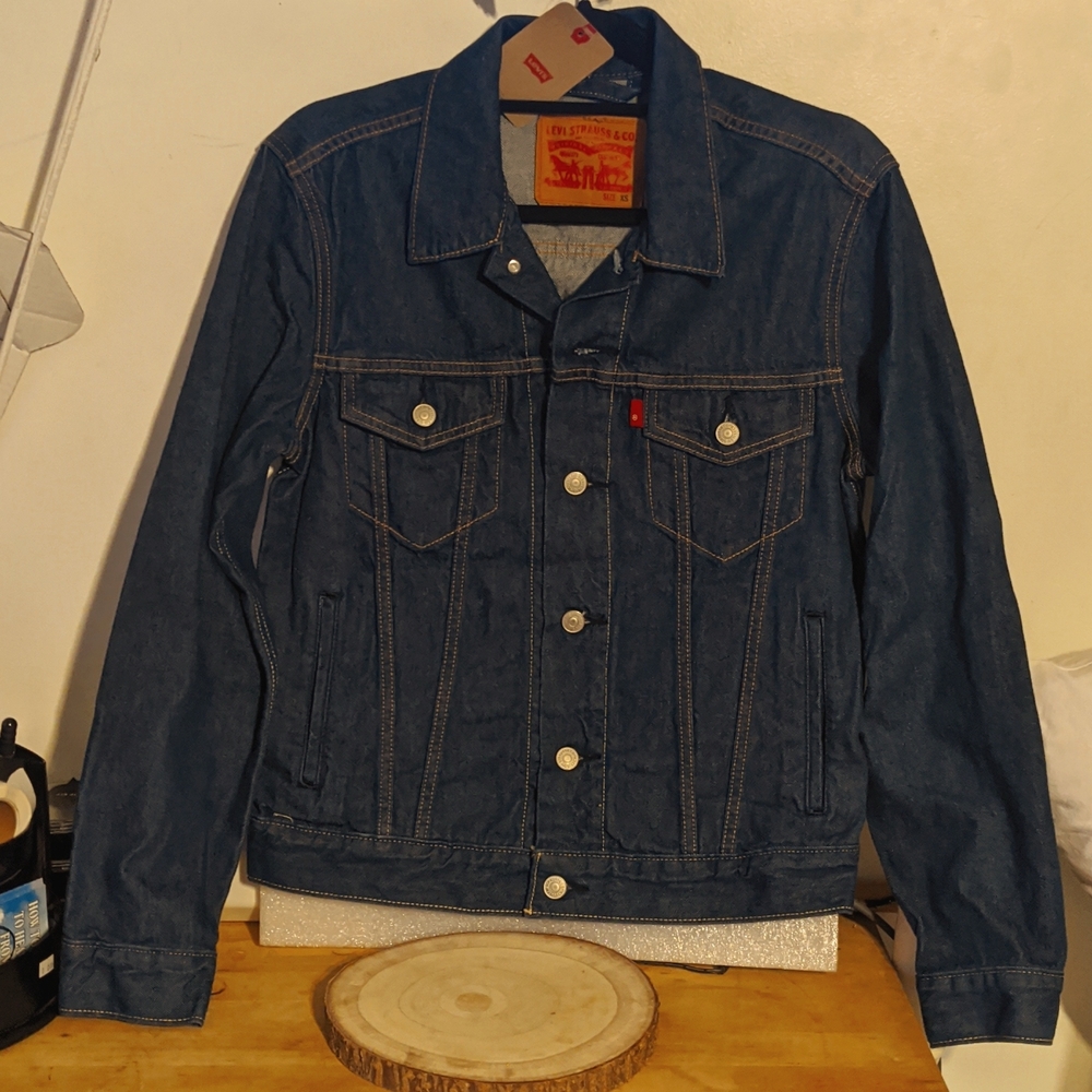 NWT Levi's Jeans Jacket Blue Denim Mens Size XS Extra Small